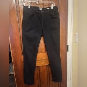 FRAME DENIM Le Skinny de Jeanne in Black Noir Sz 32